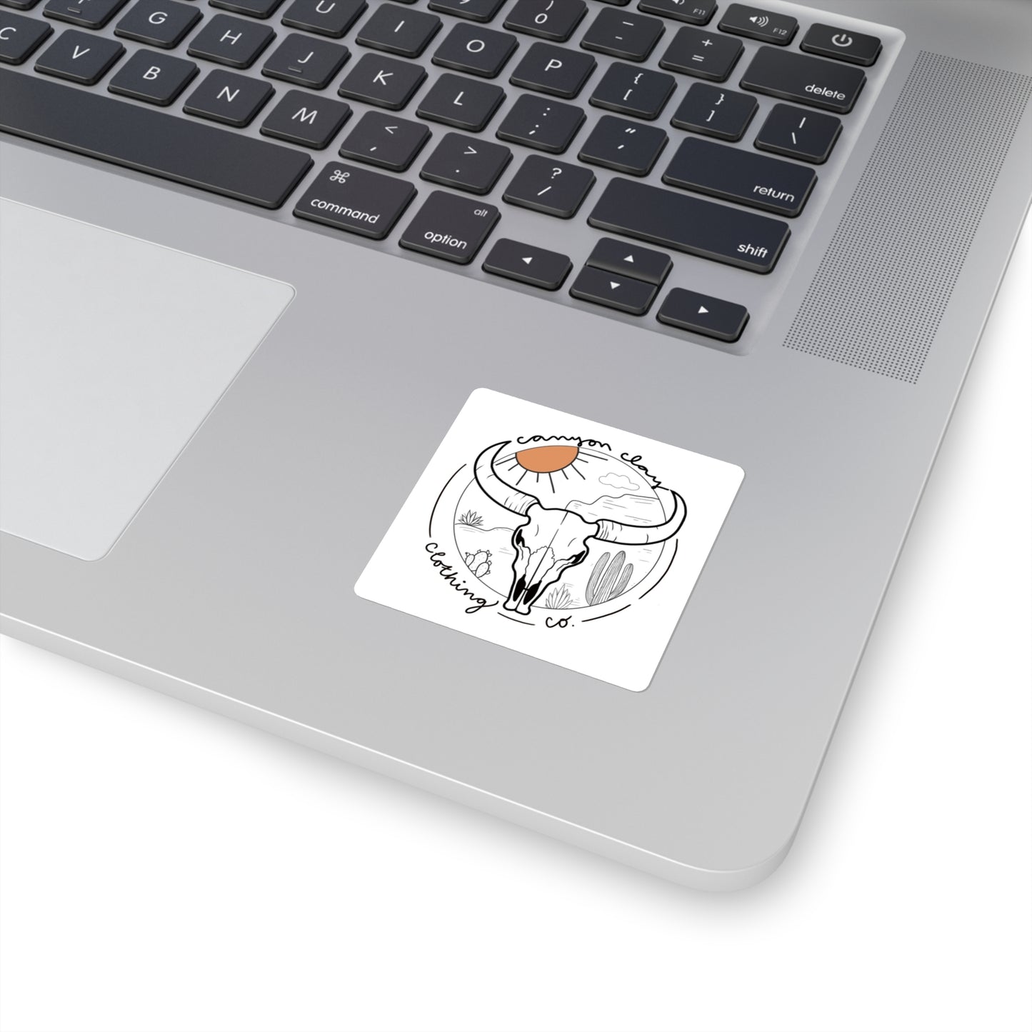 Longhorn Square Stickers