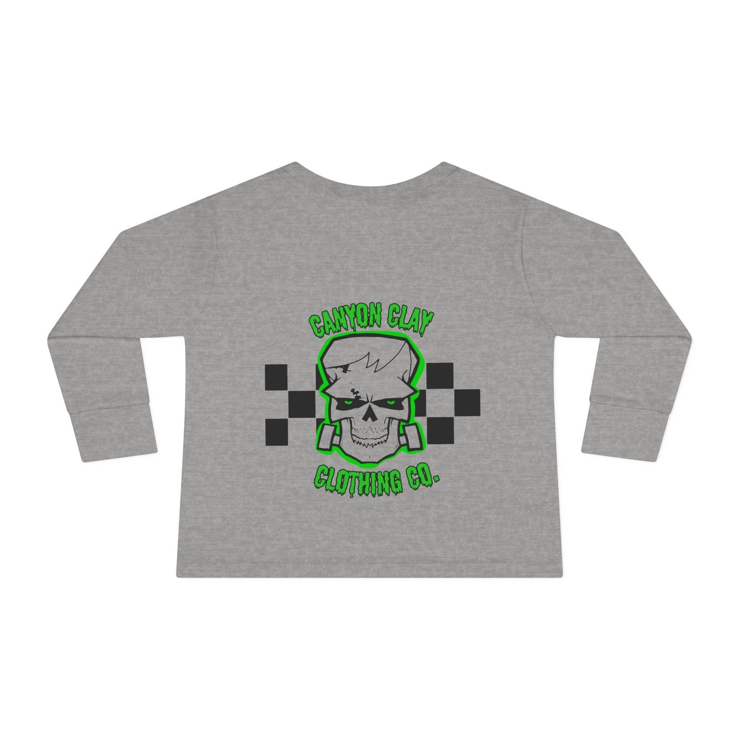 Frankencheckered Toddler Long Sleeve Tee