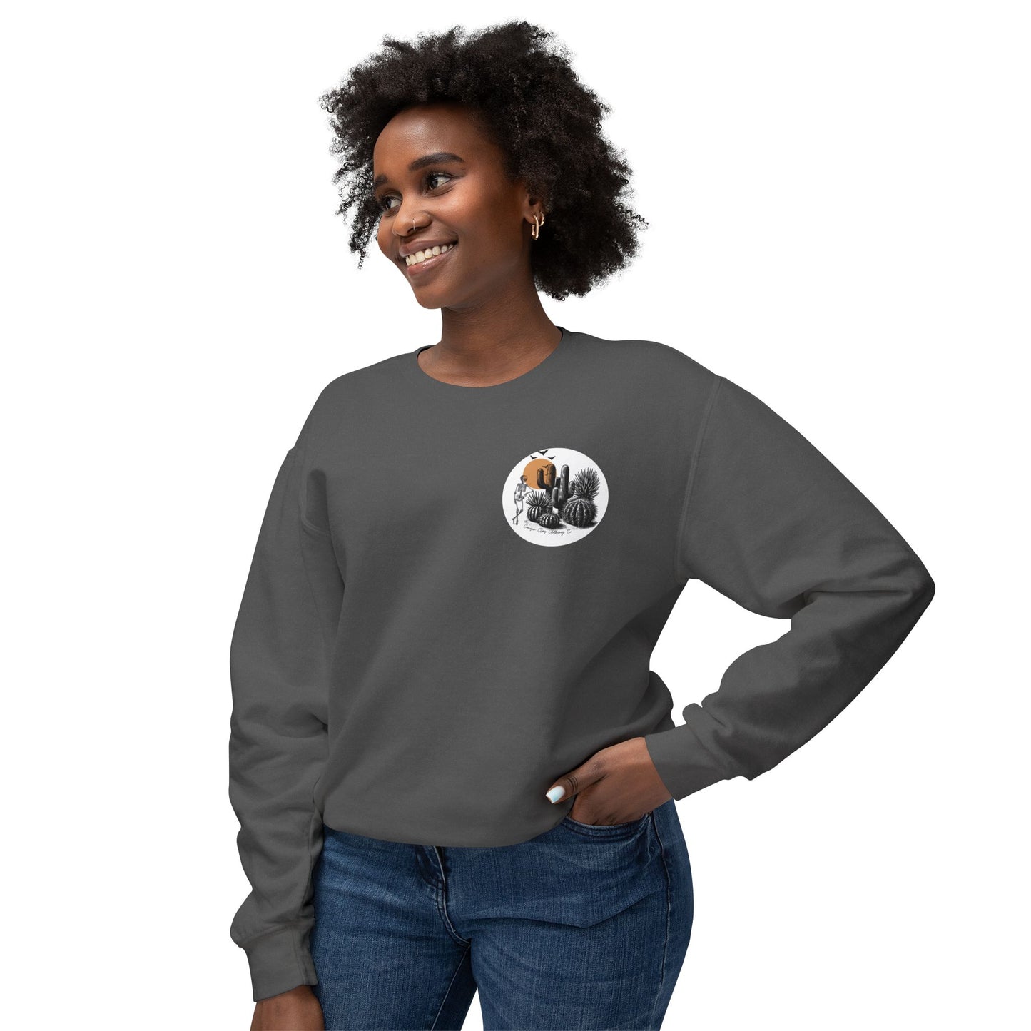 Haunted Horizons Unisex Lightweight Crewneck Sweatshirt