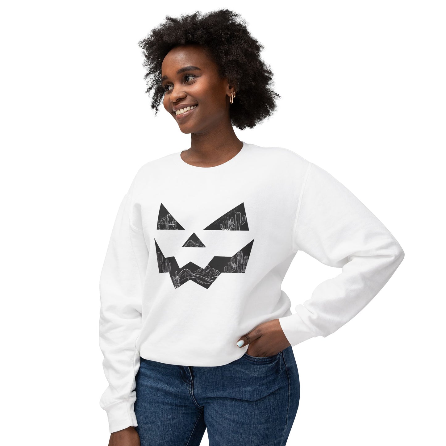 Jack-o-desert Unisex Lightweight Crewneck Sweatshirt