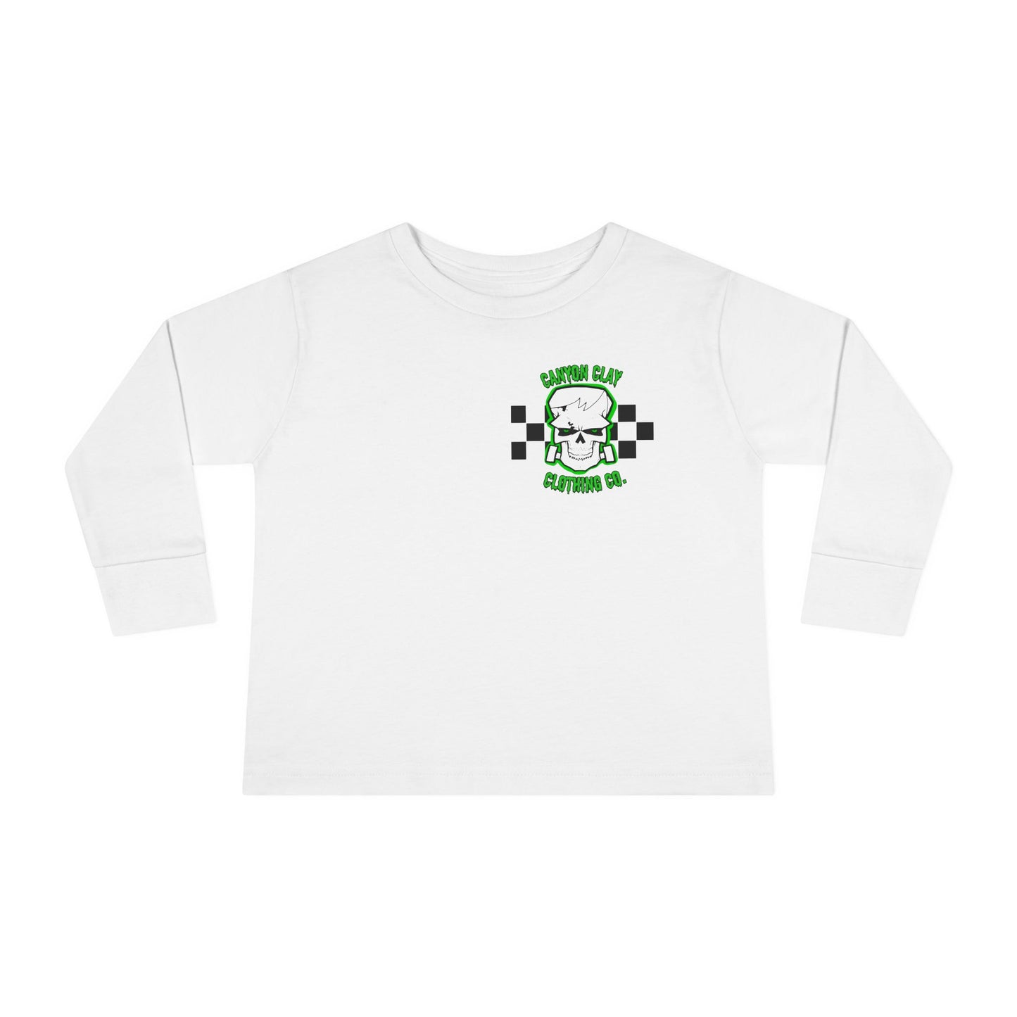 Frankencheckered Toddler Long Sleeve Tee