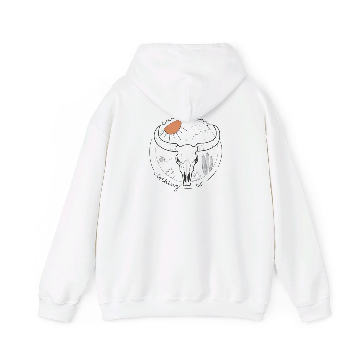 Long horn Unisex Heavy Blend™ Hooded Sweatshirt