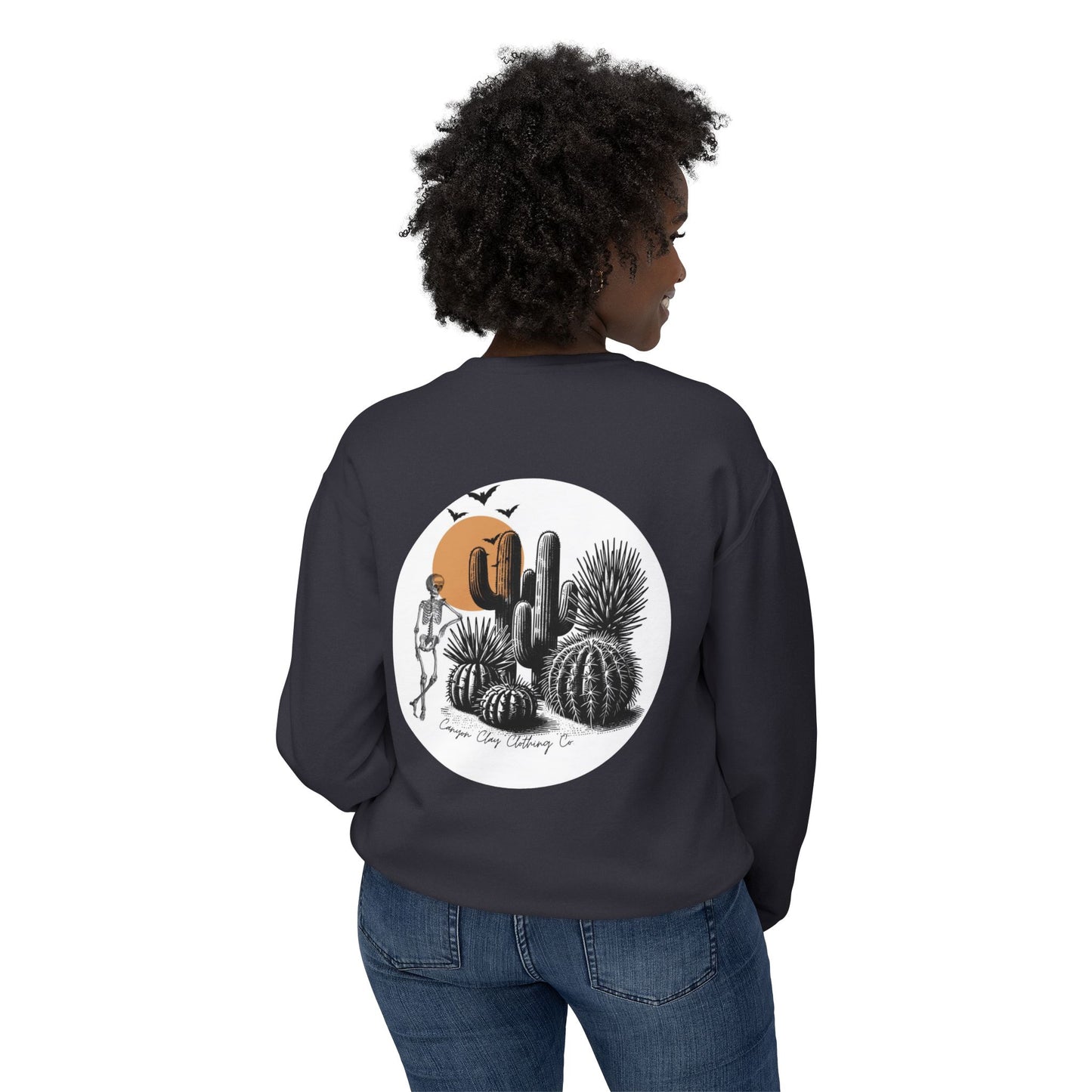 Haunted Horizons Unisex Lightweight Crewneck Sweatshirt