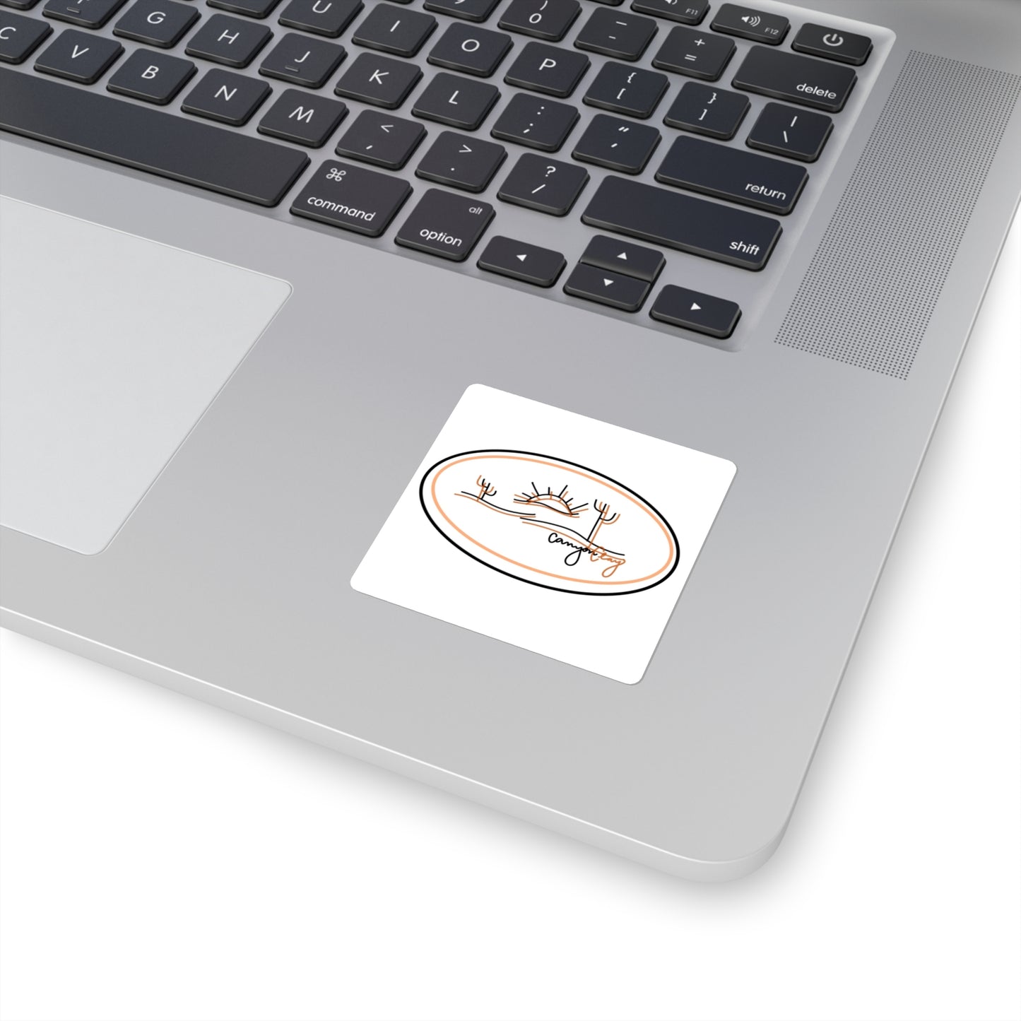 Seeing Double logo Square Stickers