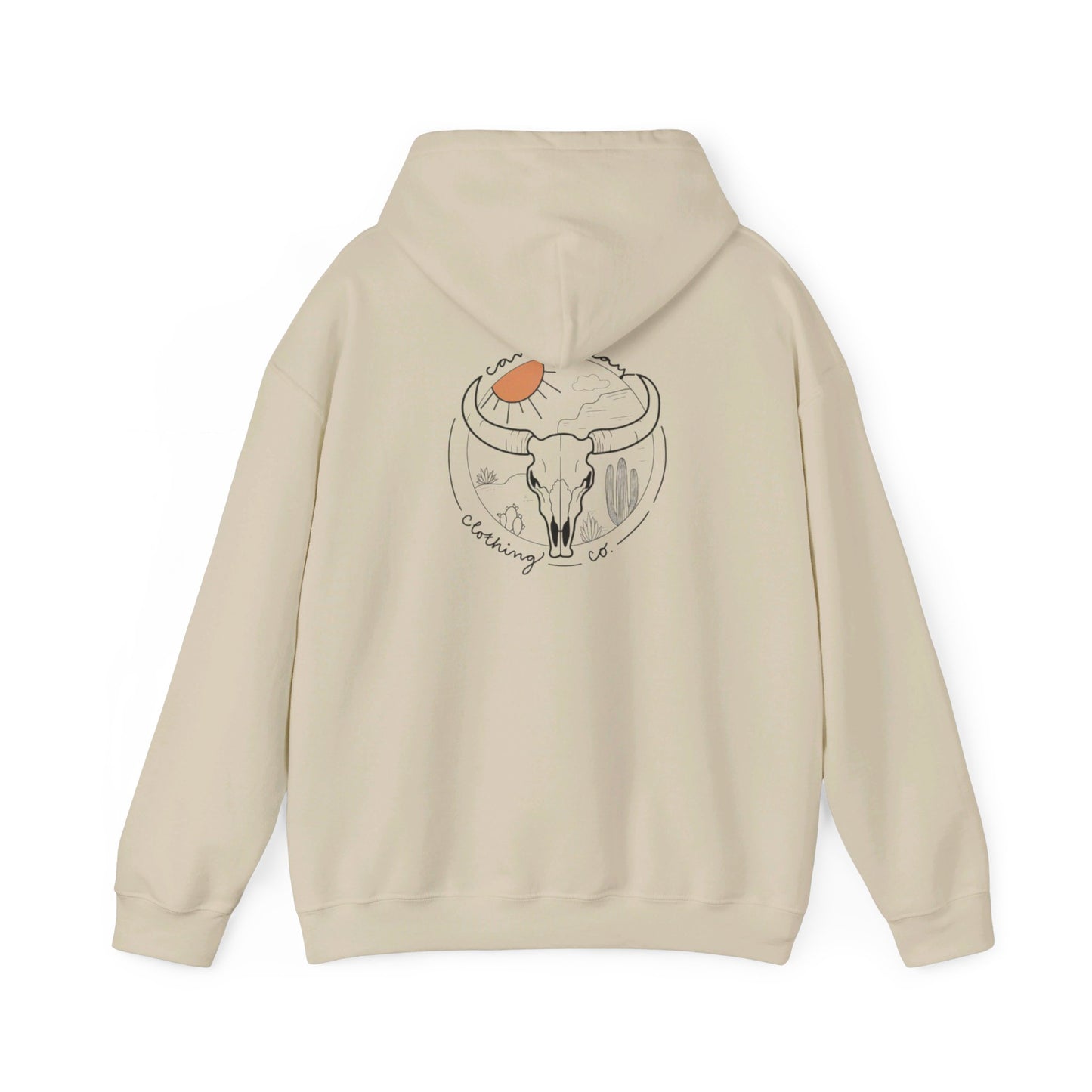 Long horn Unisex Heavy Blend™ Hooded Sweatshirt