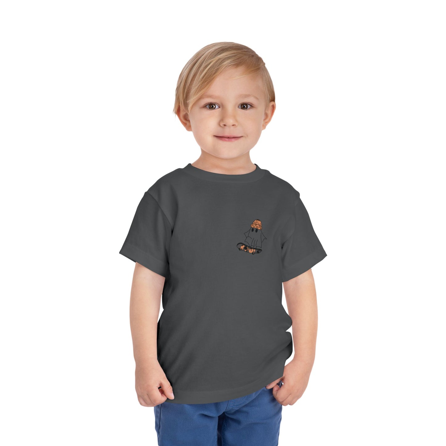 Skater Ghost Toddler Short Sleeve Tee