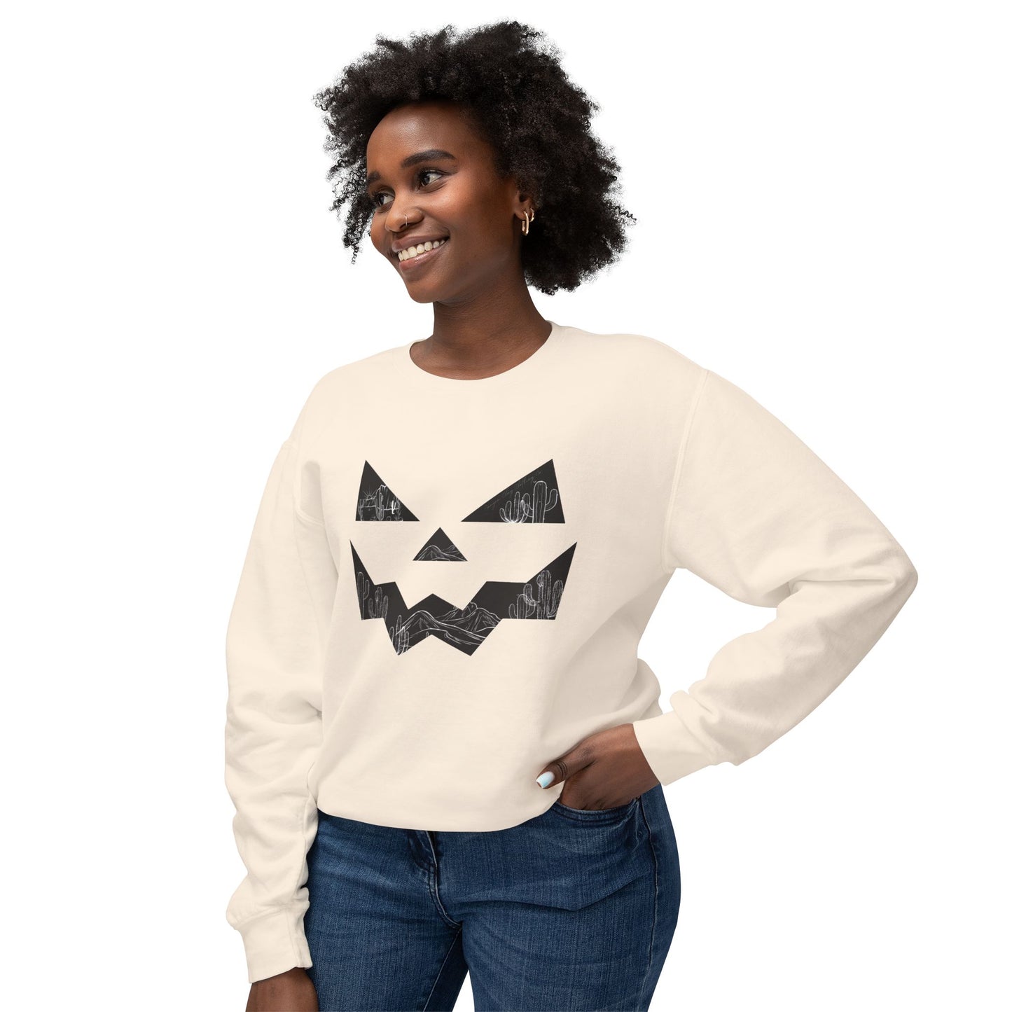 Jack-o-desert Unisex Lightweight Crewneck Sweatshirt