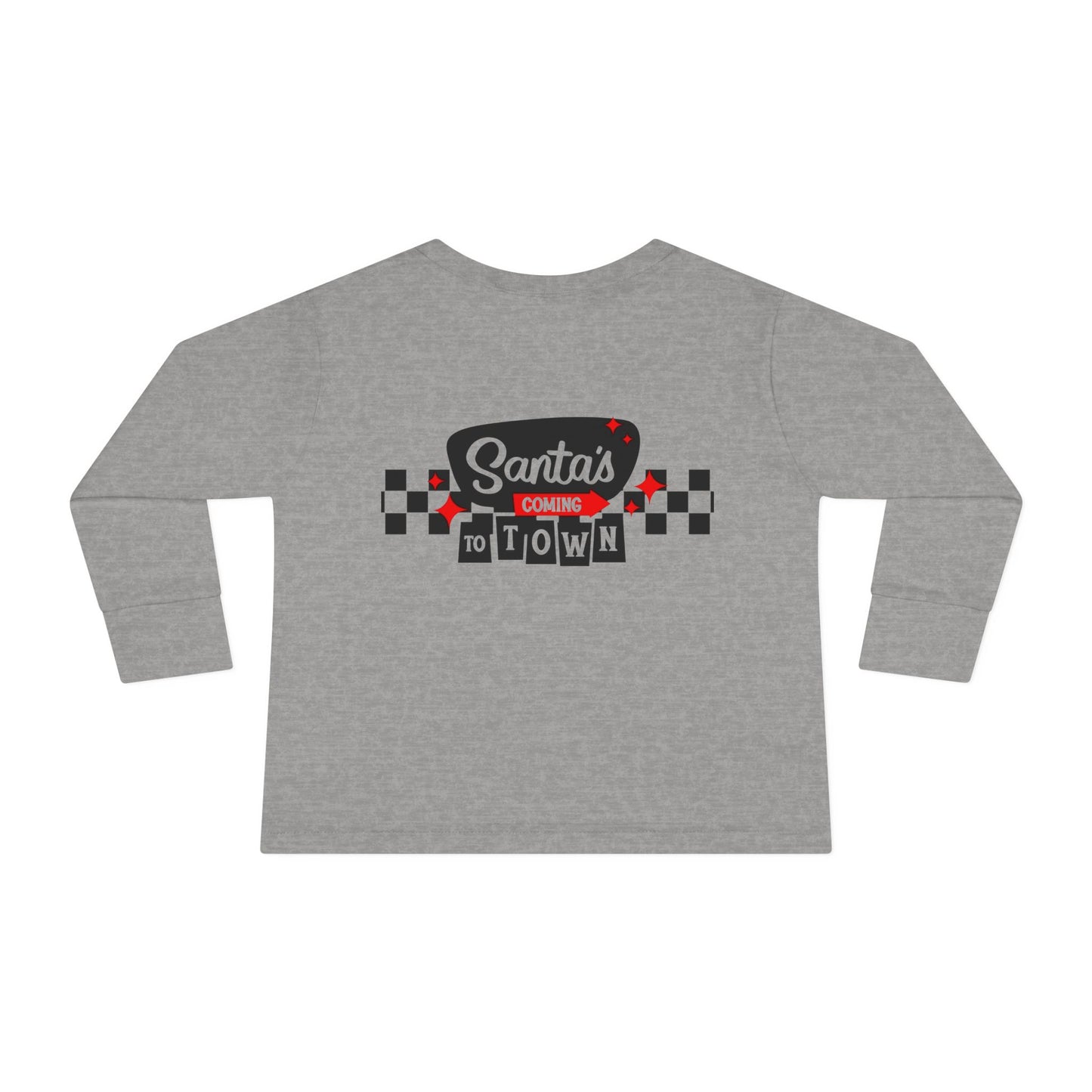 Santas coming to town Toddler Long Sleeve Tee