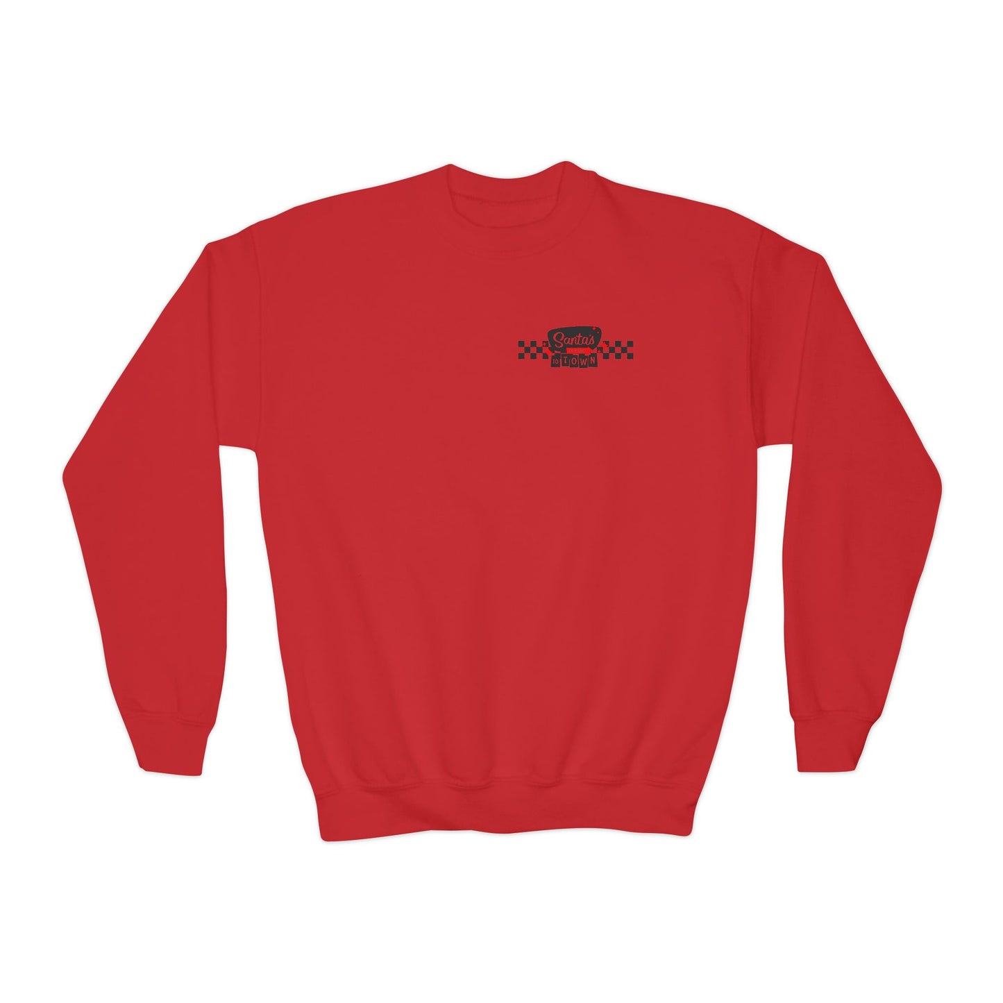 Santas coming to town Youth Crewneck Sweatshirt