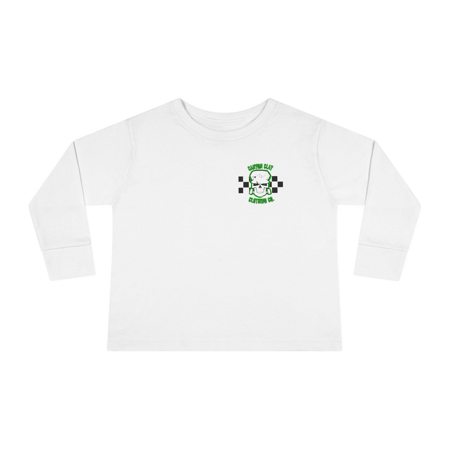 Frankencheckered Toddler Long Sleeve Tee