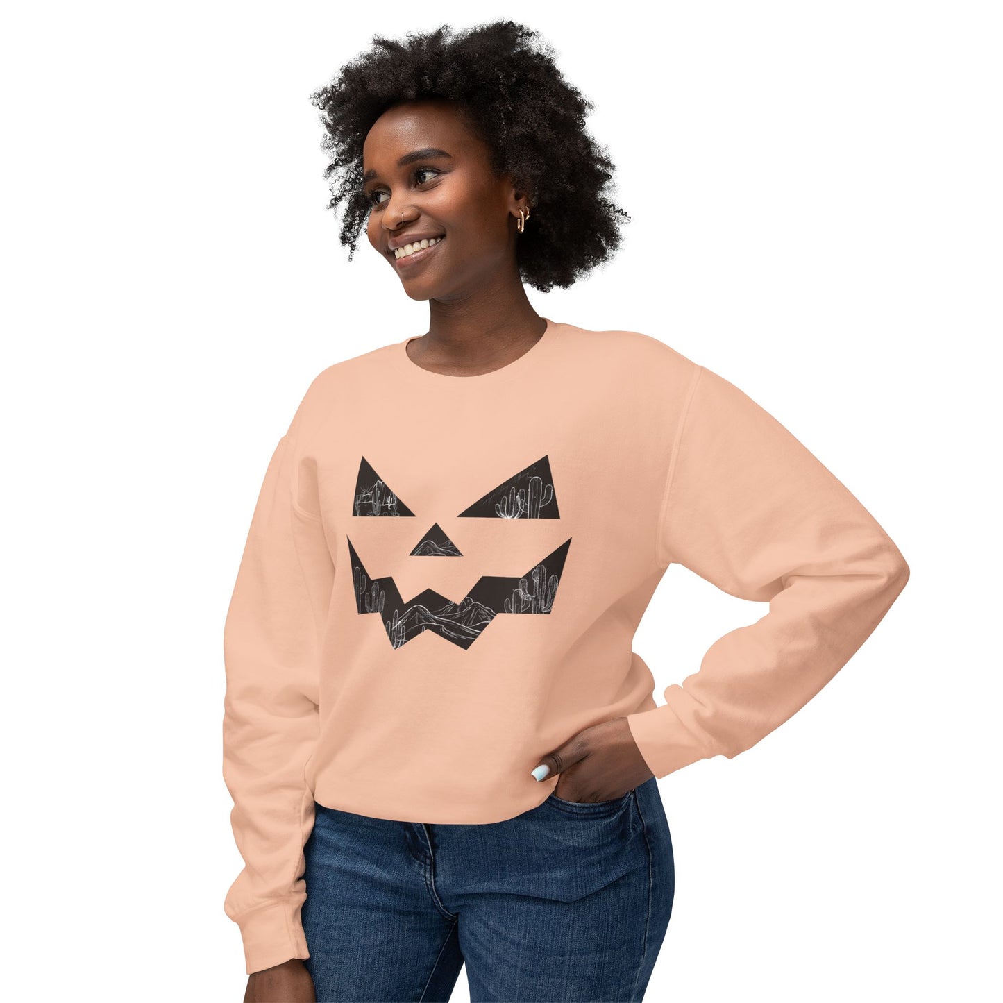 Jack-o-desert Unisex Lightweight Crewneck Sweatshirt