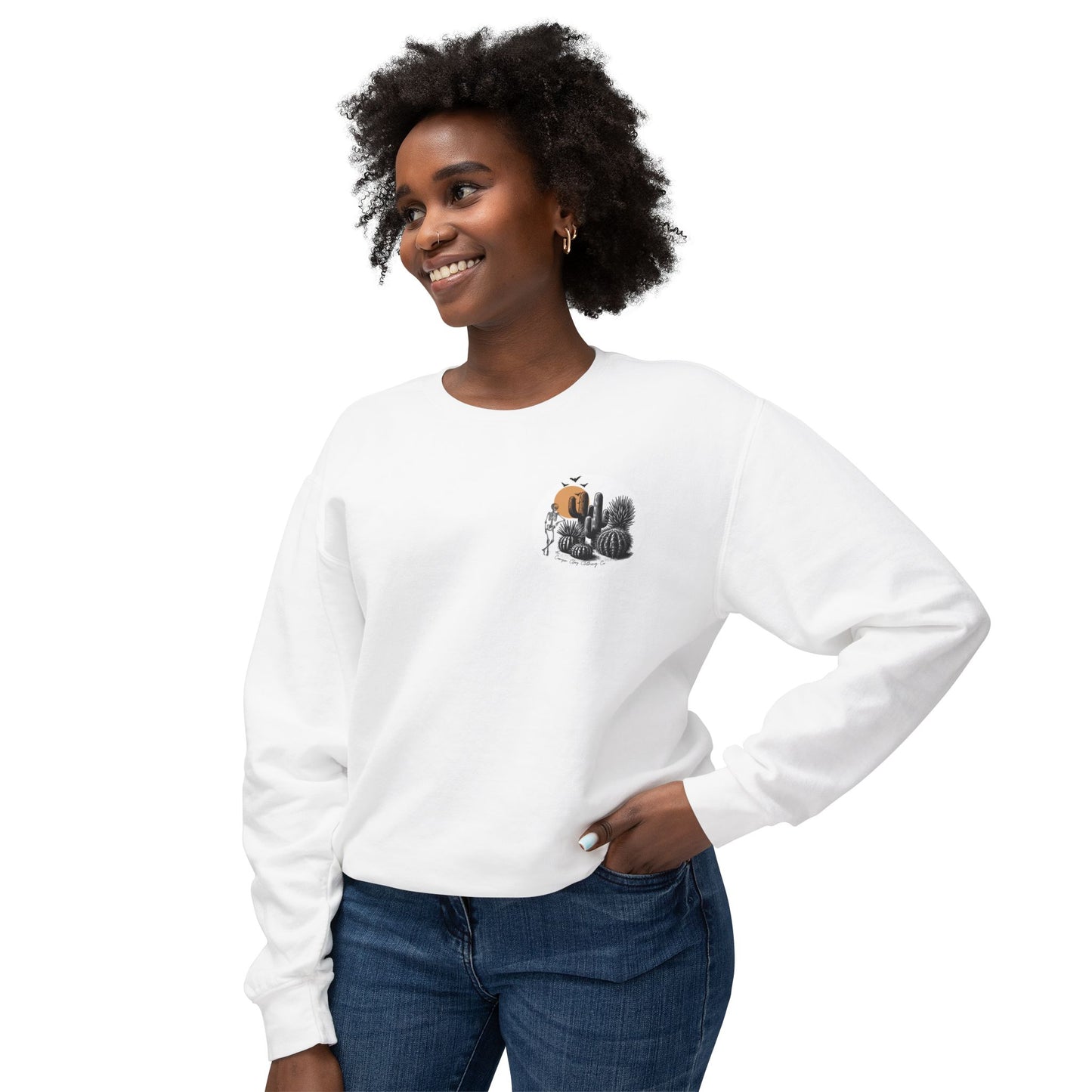 Haunted Horizons Unisex Lightweight Crewneck Sweatshirt