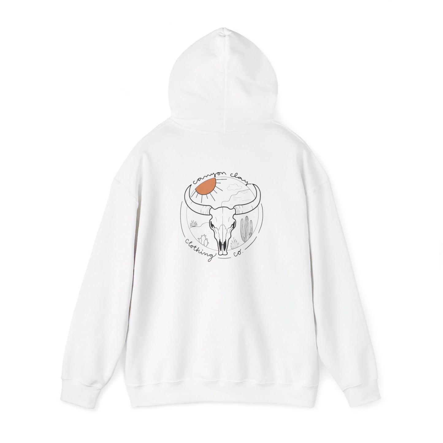 Long horn Unisex Heavy Blend™ Hooded Sweatshirt