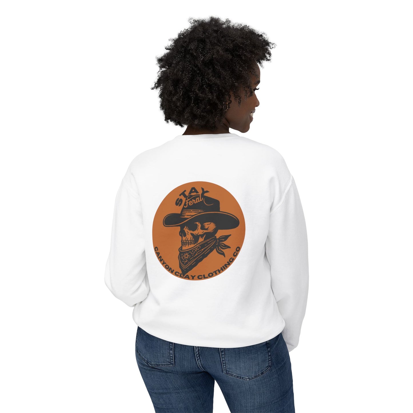 Stay Feral Unisex Lightweight Crewneck Sweatshirt