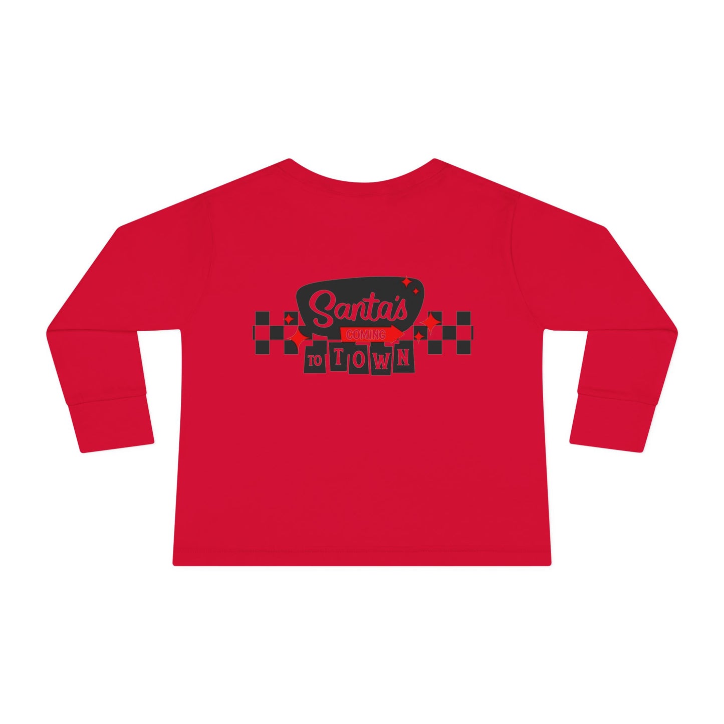 Santas coming to town Toddler Long Sleeve Tee