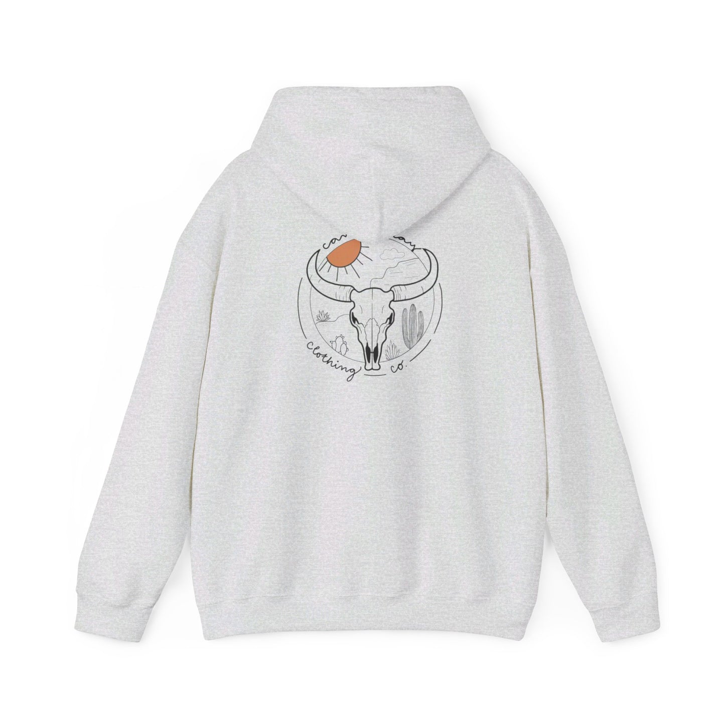 Long horn Unisex Heavy Blend™ Hooded Sweatshirt
