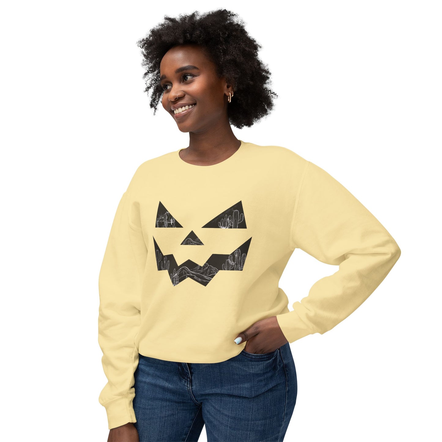 Jack-o-desert Unisex Lightweight Crewneck Sweatshirt