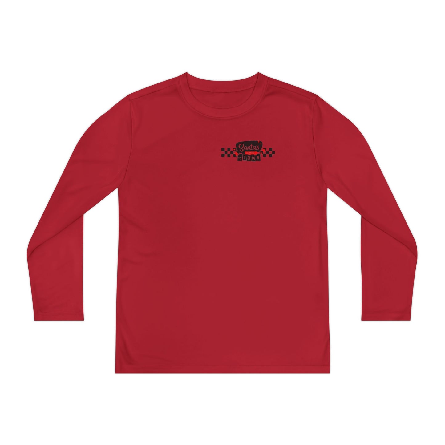 Santas coming to town Youth Long Sleeve Competitor Tee