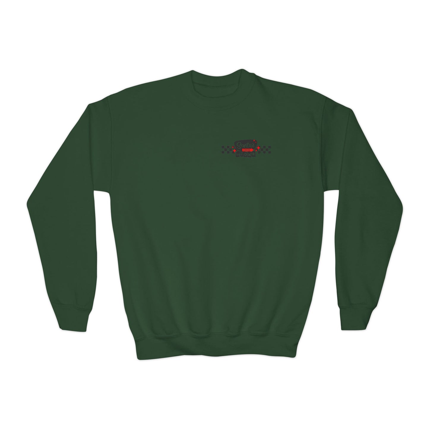 Santas coming to town Youth Crewneck Sweatshirt