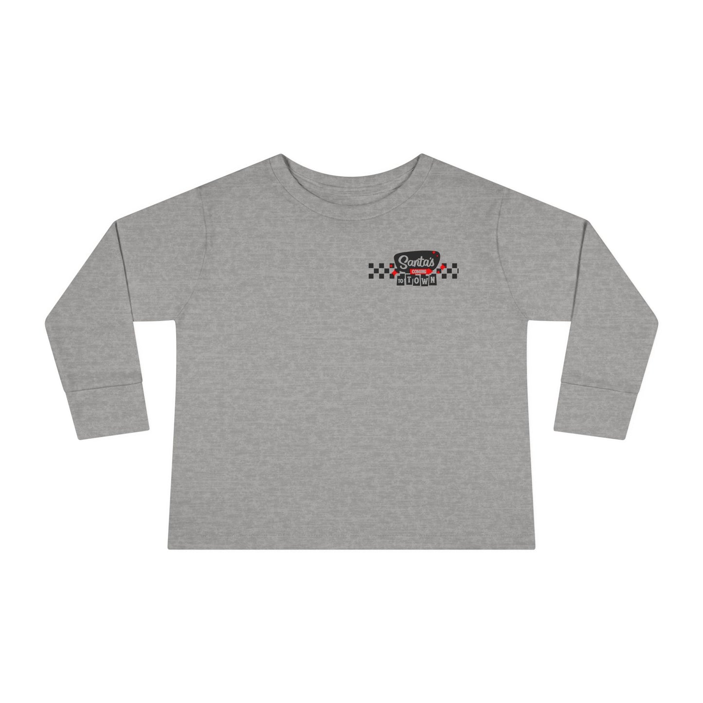 Santas coming to town Toddler Long Sleeve Tee