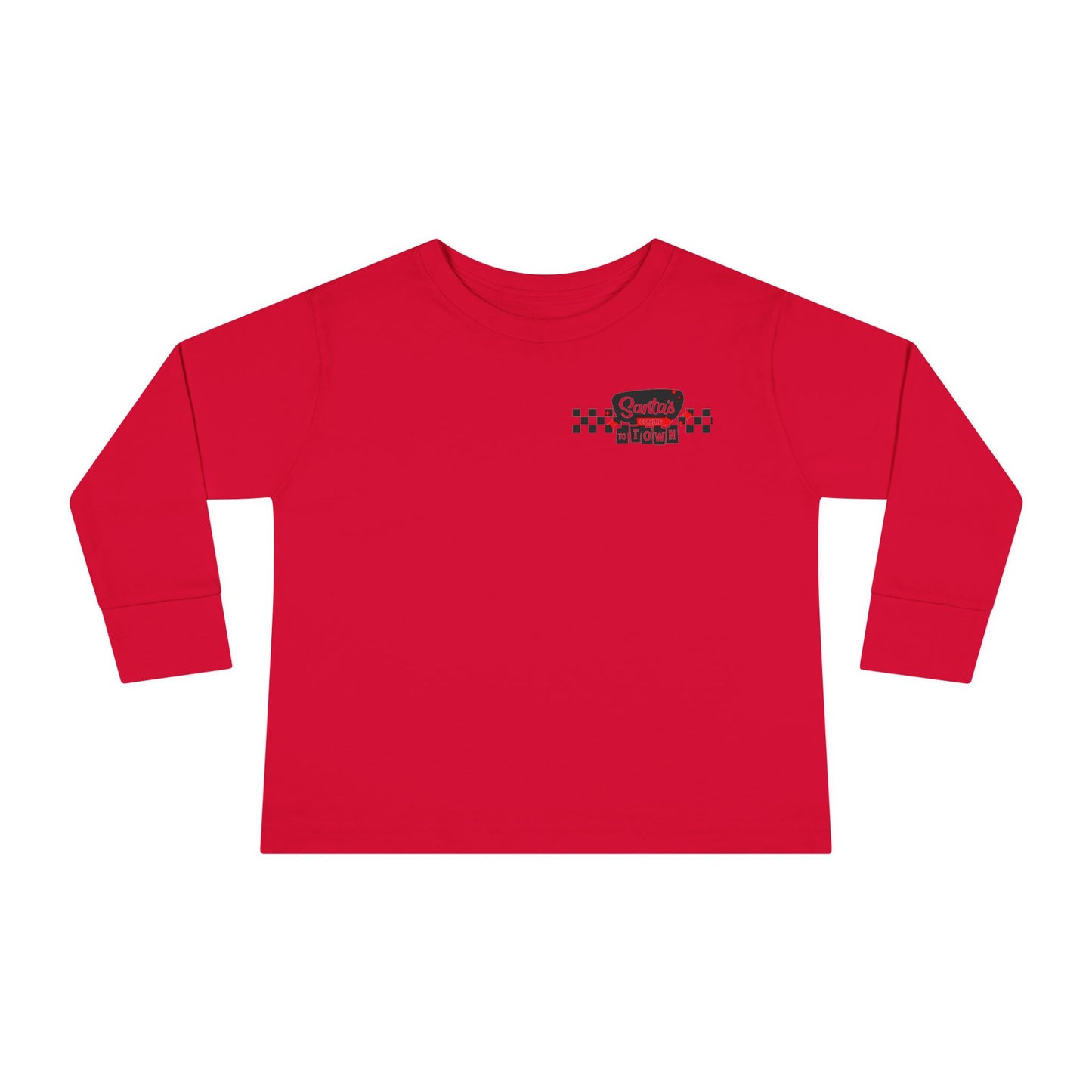 Santas coming to town Toddler Long Sleeve Tee