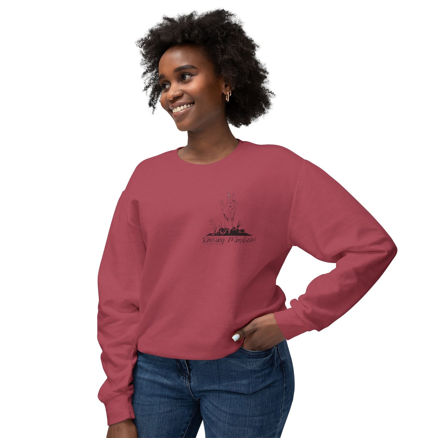 Raising Mayhem Unisex Lightweight Crewneck Sweatshirt