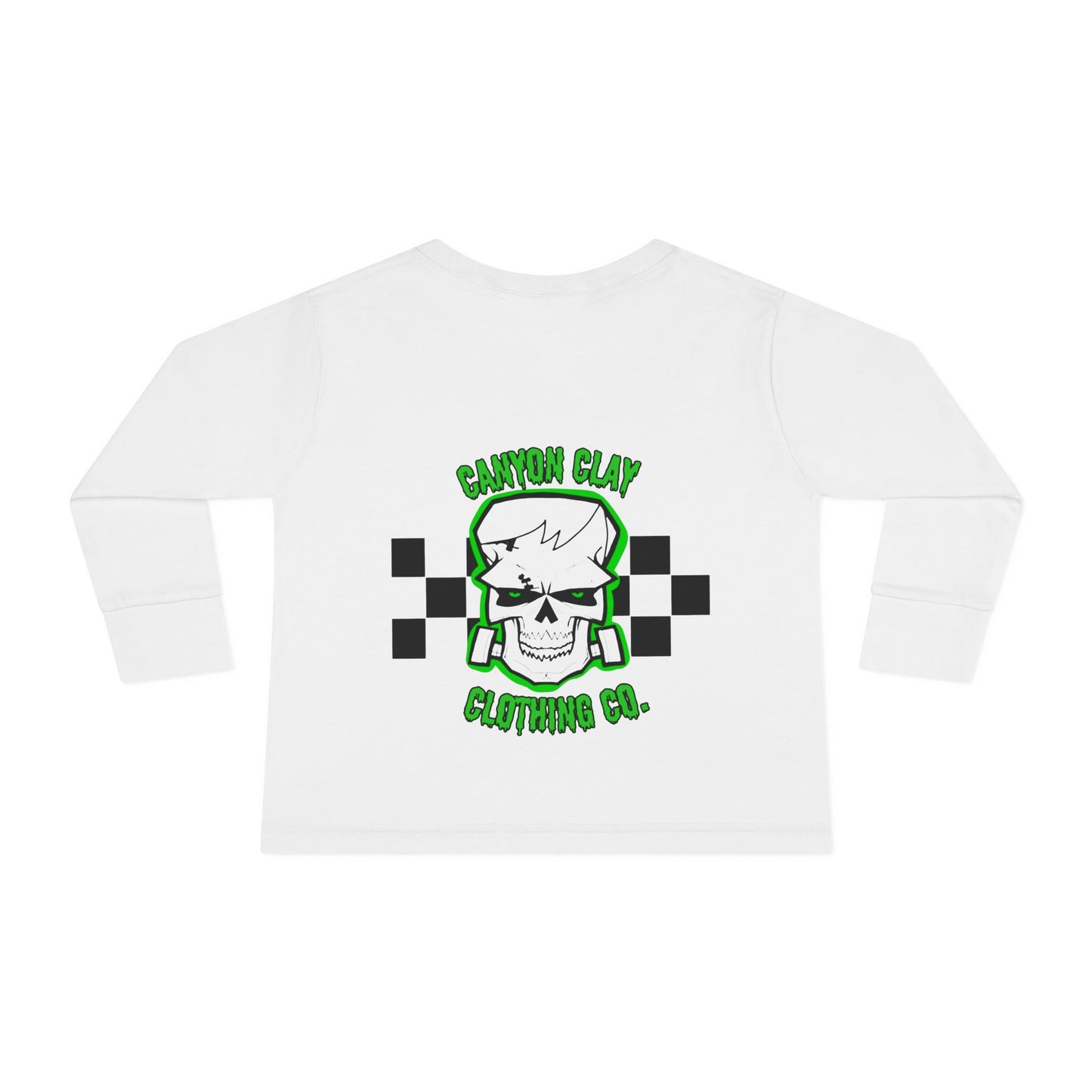 Frankencheckered Toddler Long Sleeve Tee