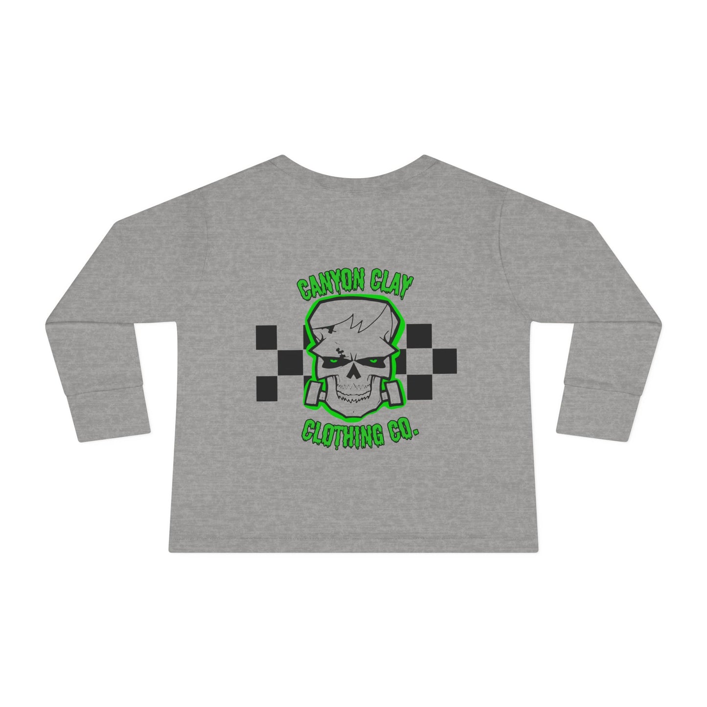 Frankencheckered Toddler Long Sleeve Tee