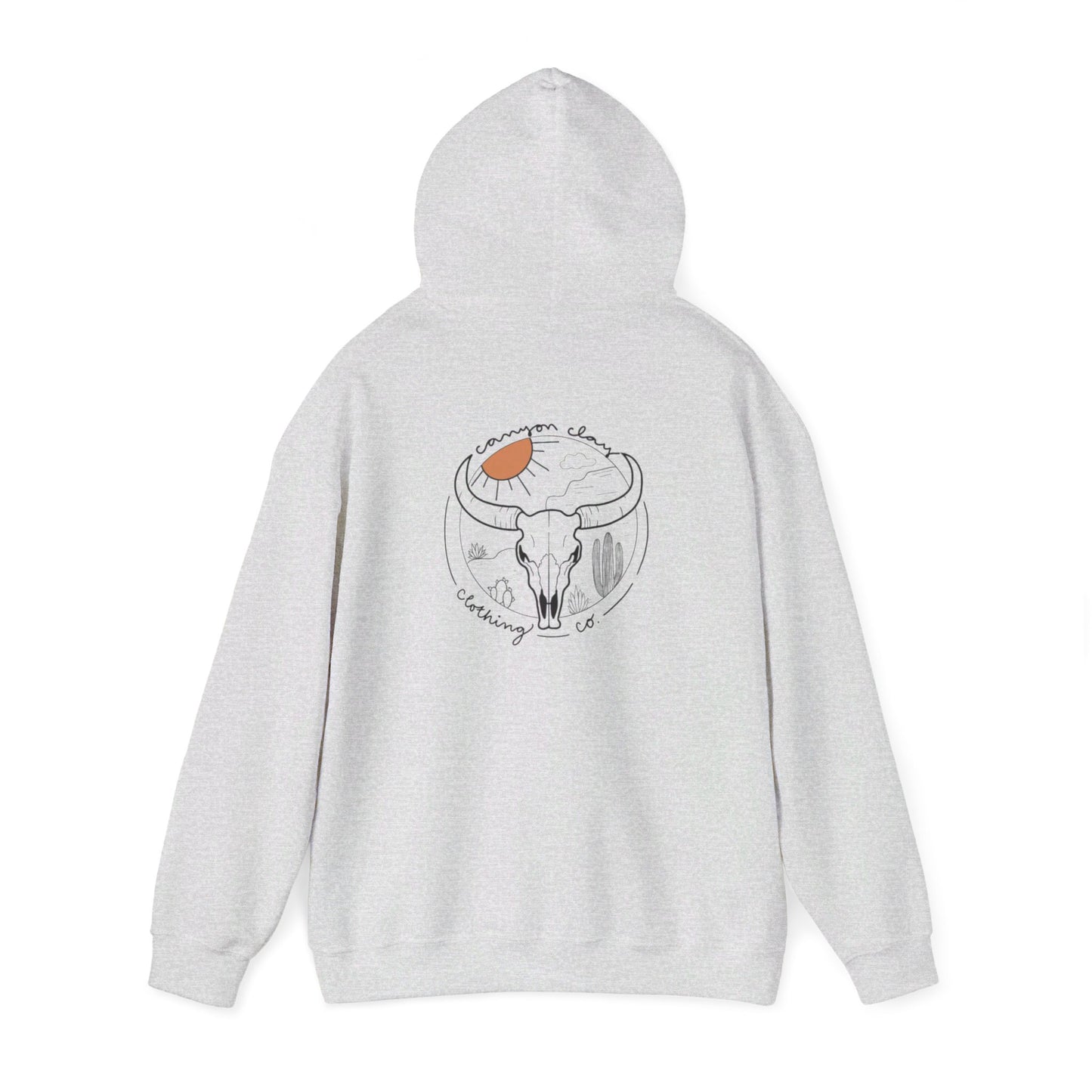 Long horn Unisex Heavy Blend™ Hooded Sweatshirt