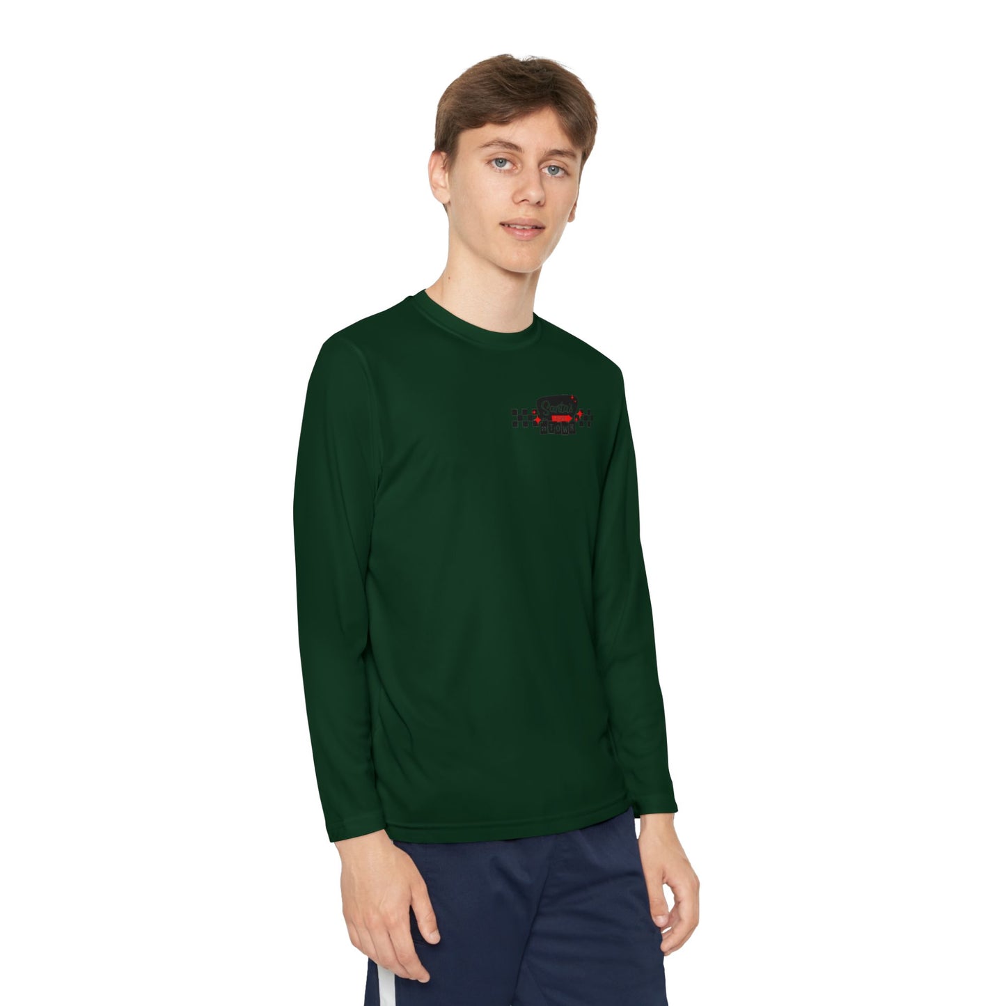 Santas coming to town Youth Long Sleeve Competitor Tee