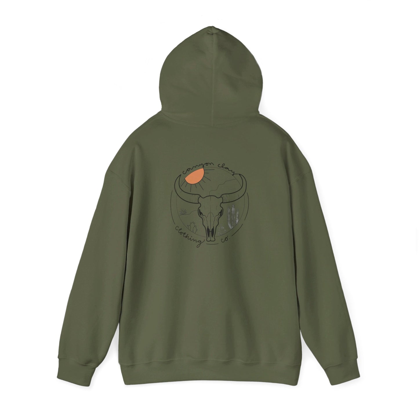 Long horn Unisex Heavy Blend™ Hooded Sweatshirt