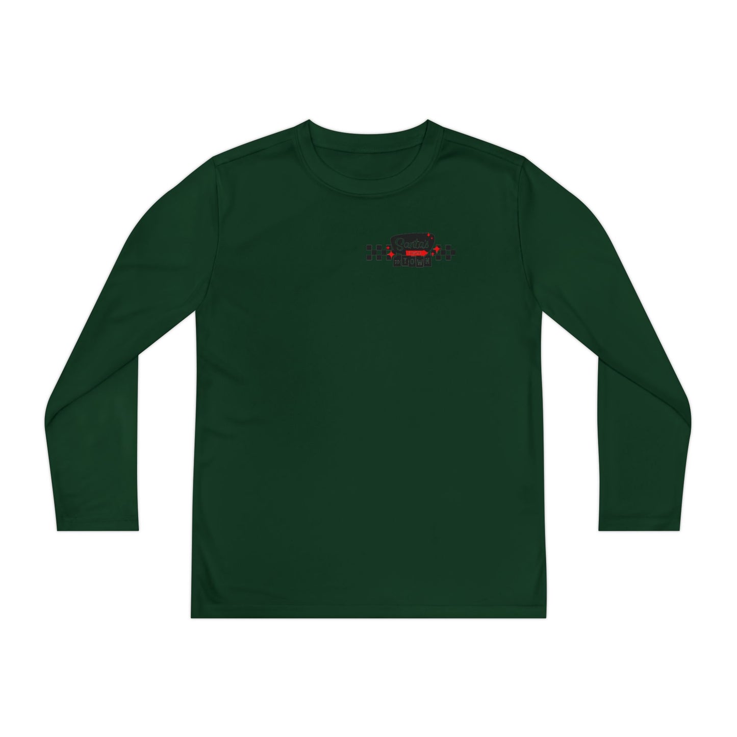 Santas coming to town Youth Long Sleeve Competitor Tee