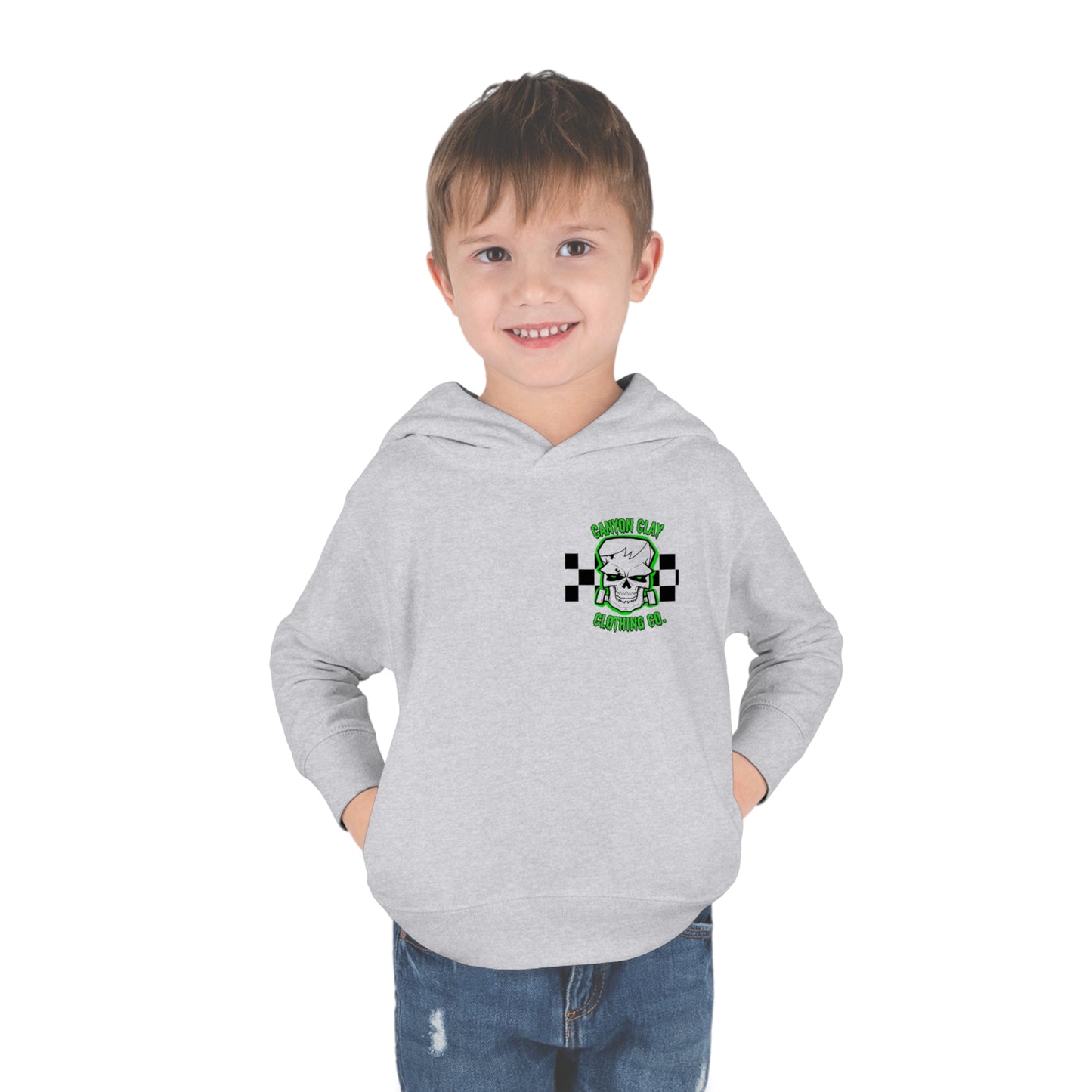Frankencheckered Toddler Pullover Fleece Hoodie