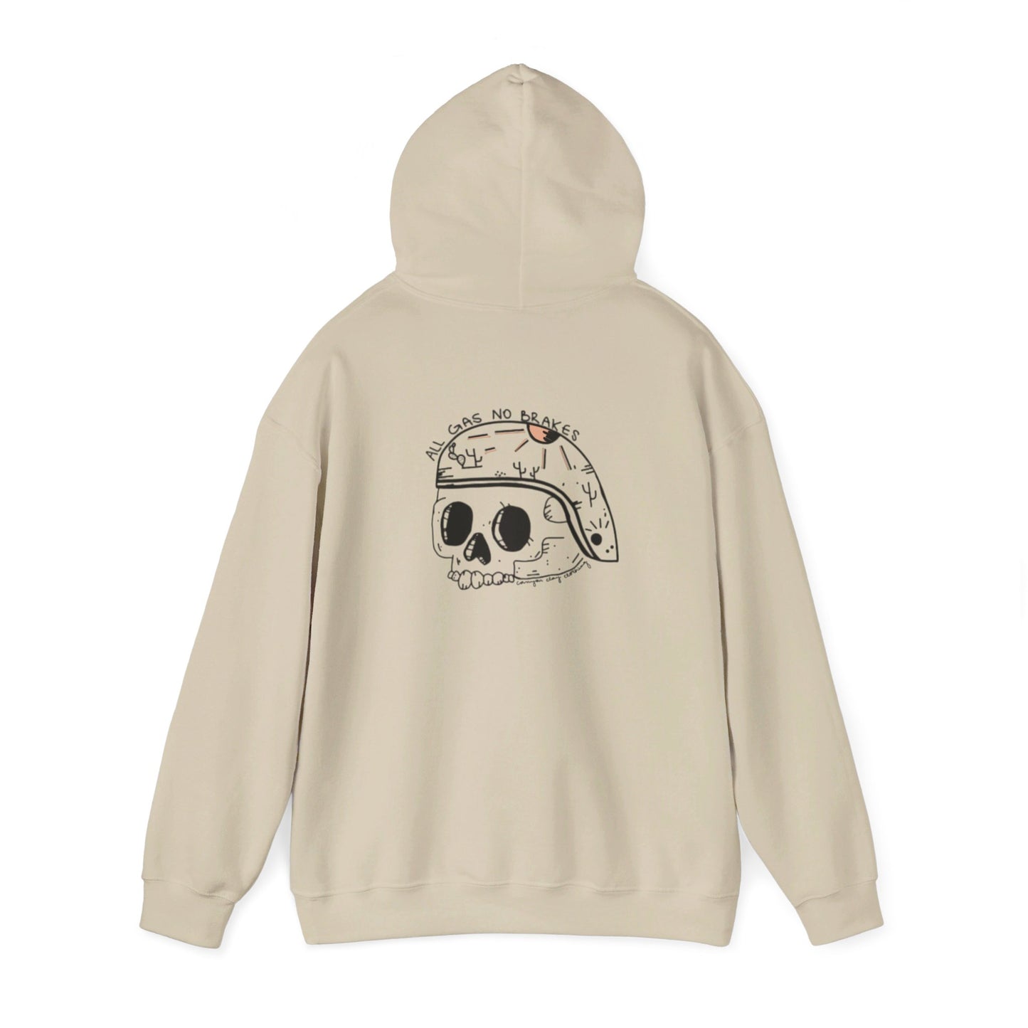 All gas no brakes Unisex Heavy Blend™ Hooded Sweatshirt