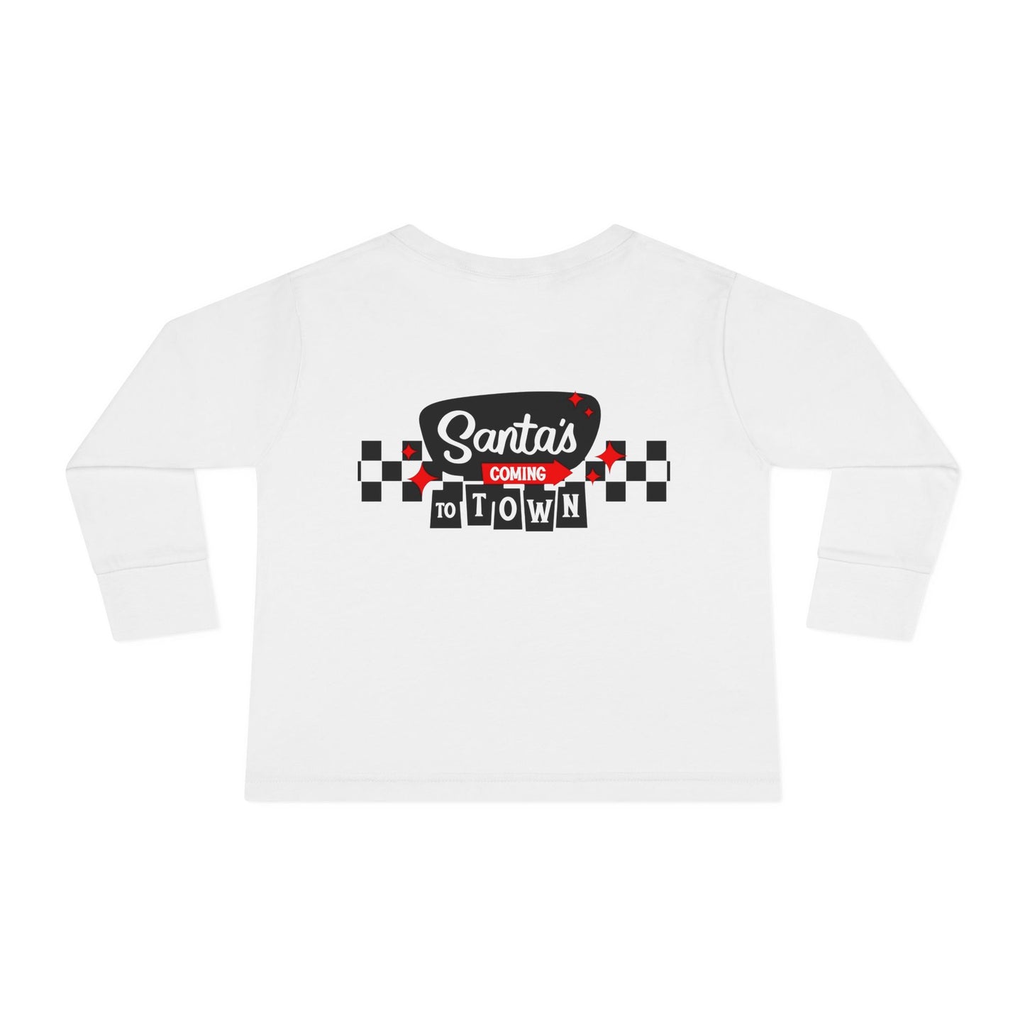Santas coming to town Toddler Long Sleeve Tee