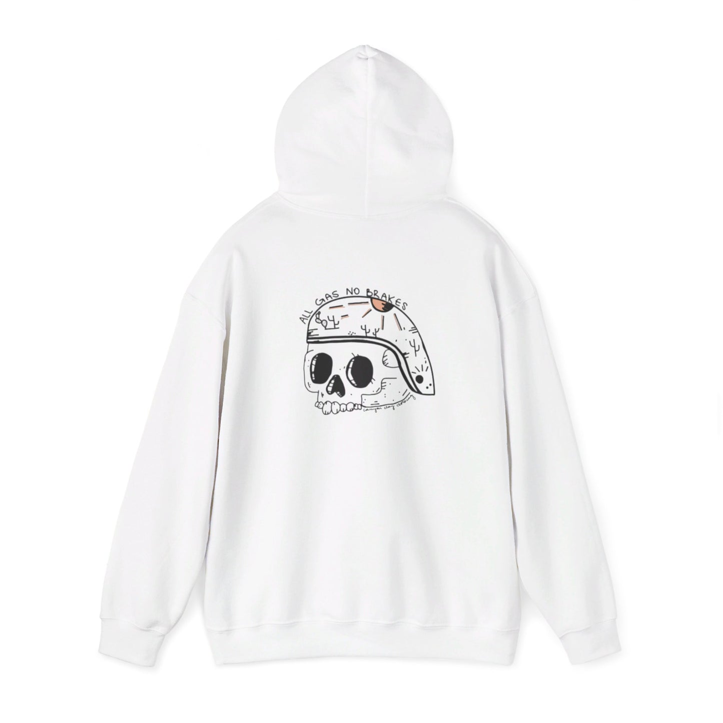All gas no brakes Unisex Heavy Blend™ Hooded Sweatshirt