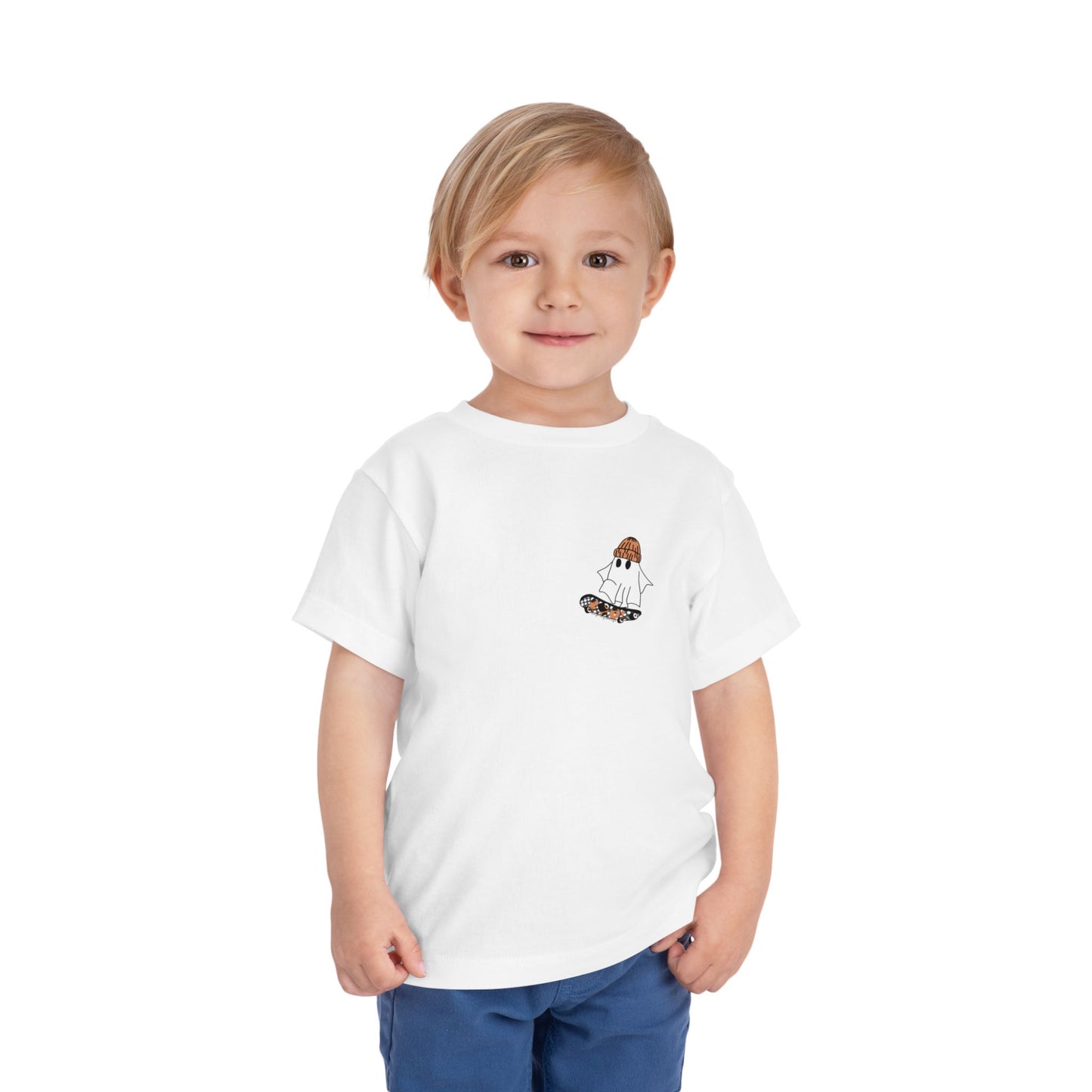 Skater Ghost Toddler Short Sleeve Tee