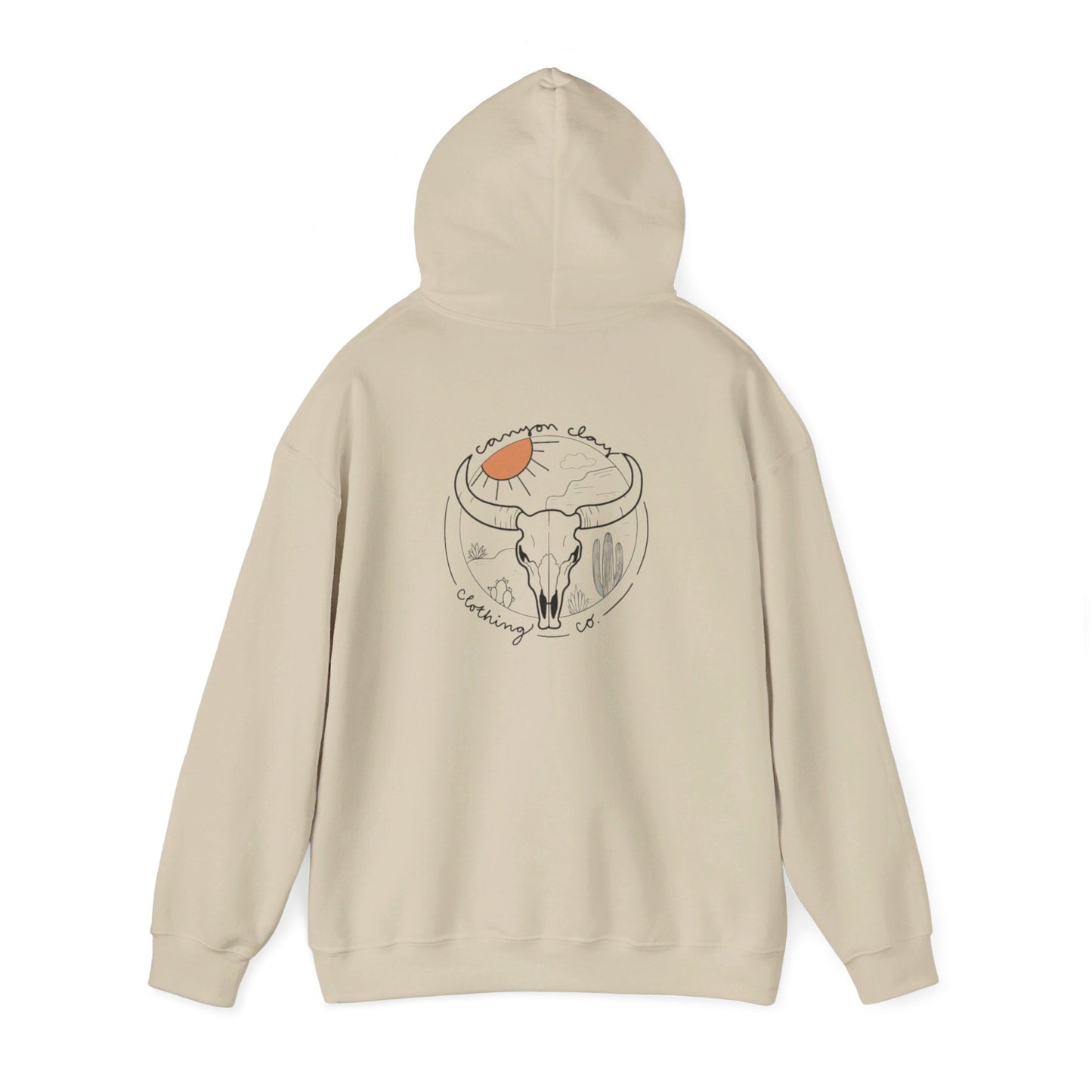 Long horn Unisex Heavy Blend™ Hooded Sweatshirt