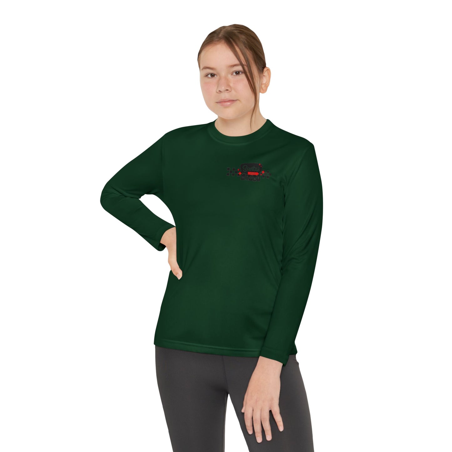 Santas coming to town Youth Long Sleeve Competitor Tee