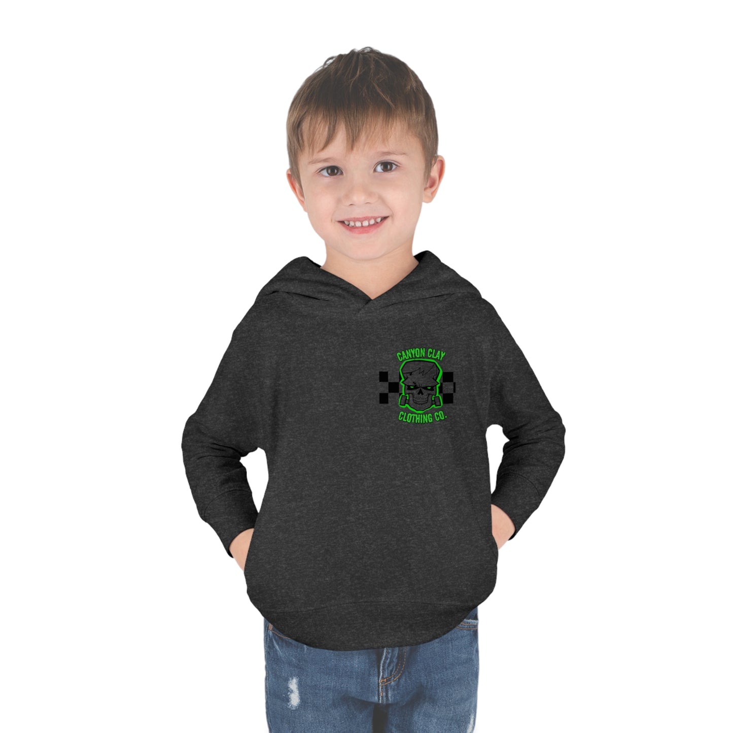 Frankencheckered Toddler Pullover Fleece Hoodie