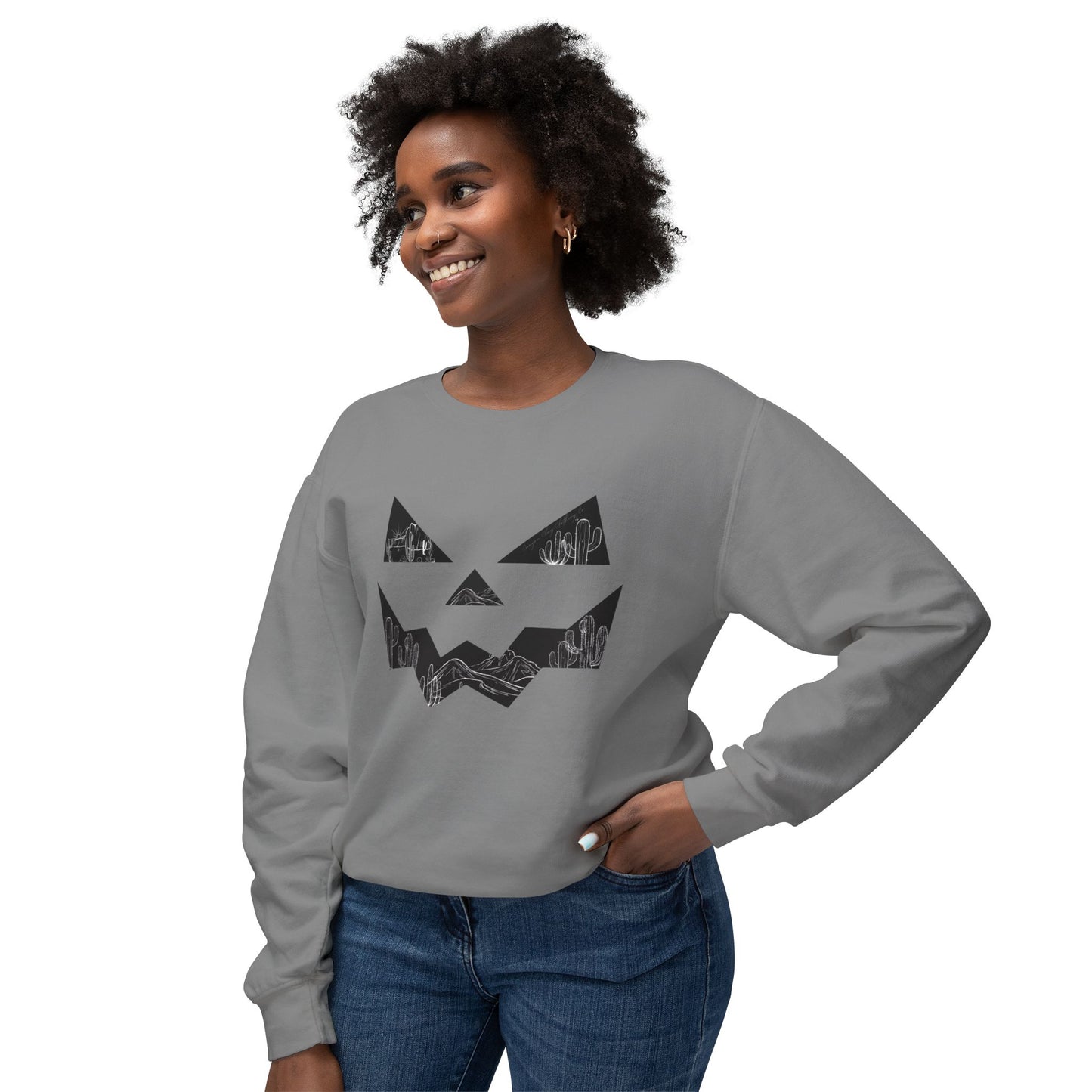 Jack-o-desert Unisex Lightweight Crewneck Sweatshirt