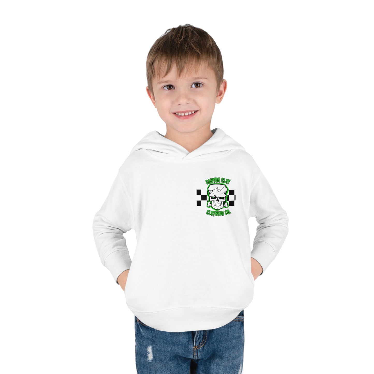 Frankencheckered Toddler Pullover Fleece Hoodie