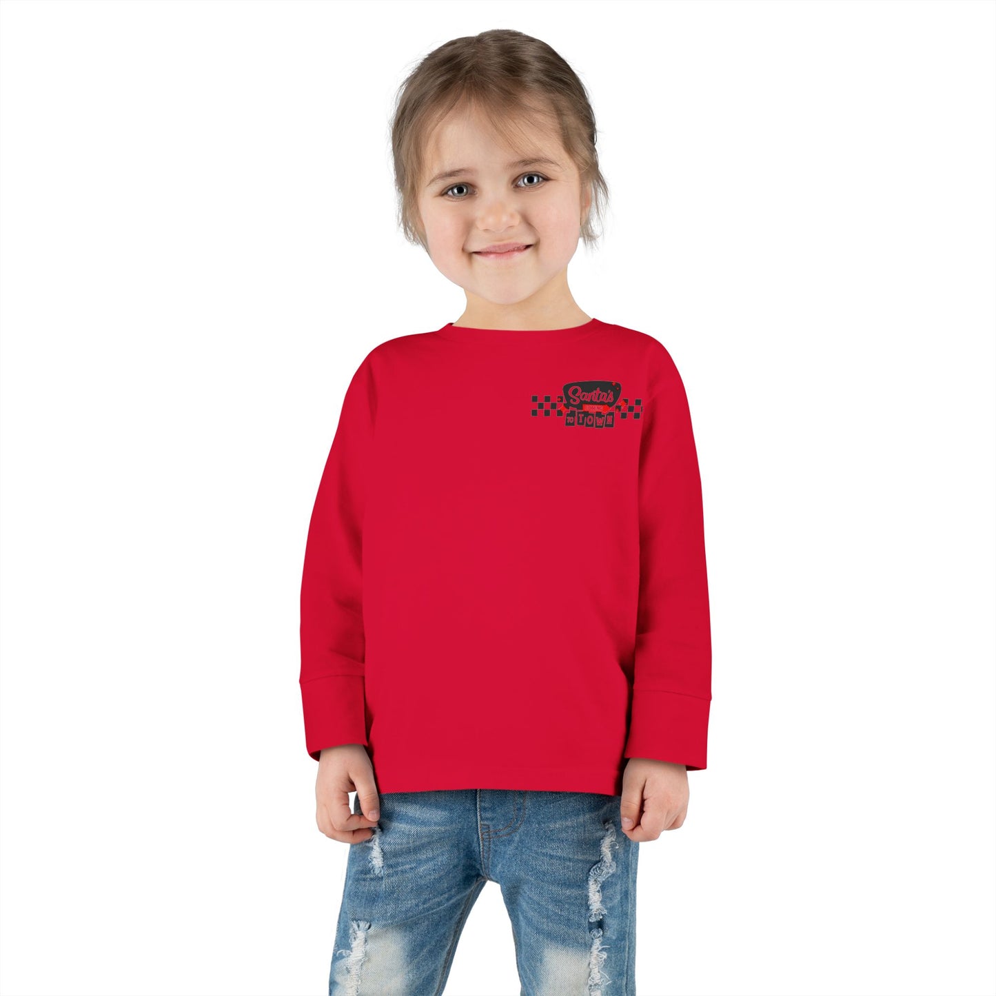 Santas coming to town Toddler Long Sleeve Tee