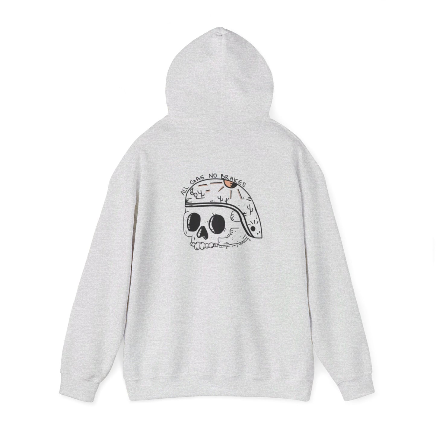 All gas no brakes Unisex Heavy Blend™ Hooded Sweatshirt