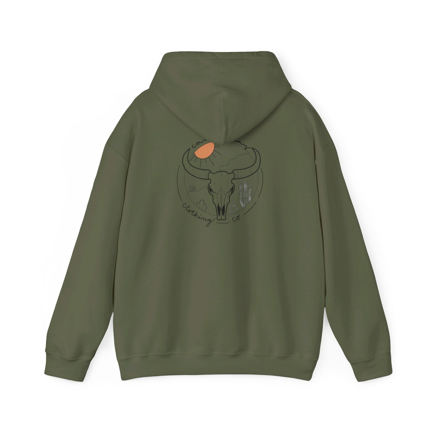 Long horn Unisex Heavy Blend™ Hooded Sweatshirt