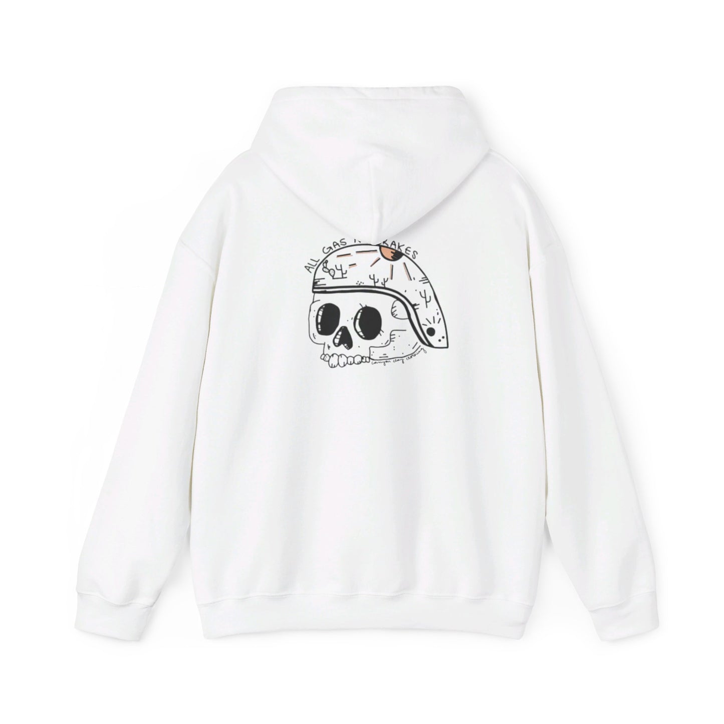 All gas no brakes Unisex Heavy Blend™ Hooded Sweatshirt