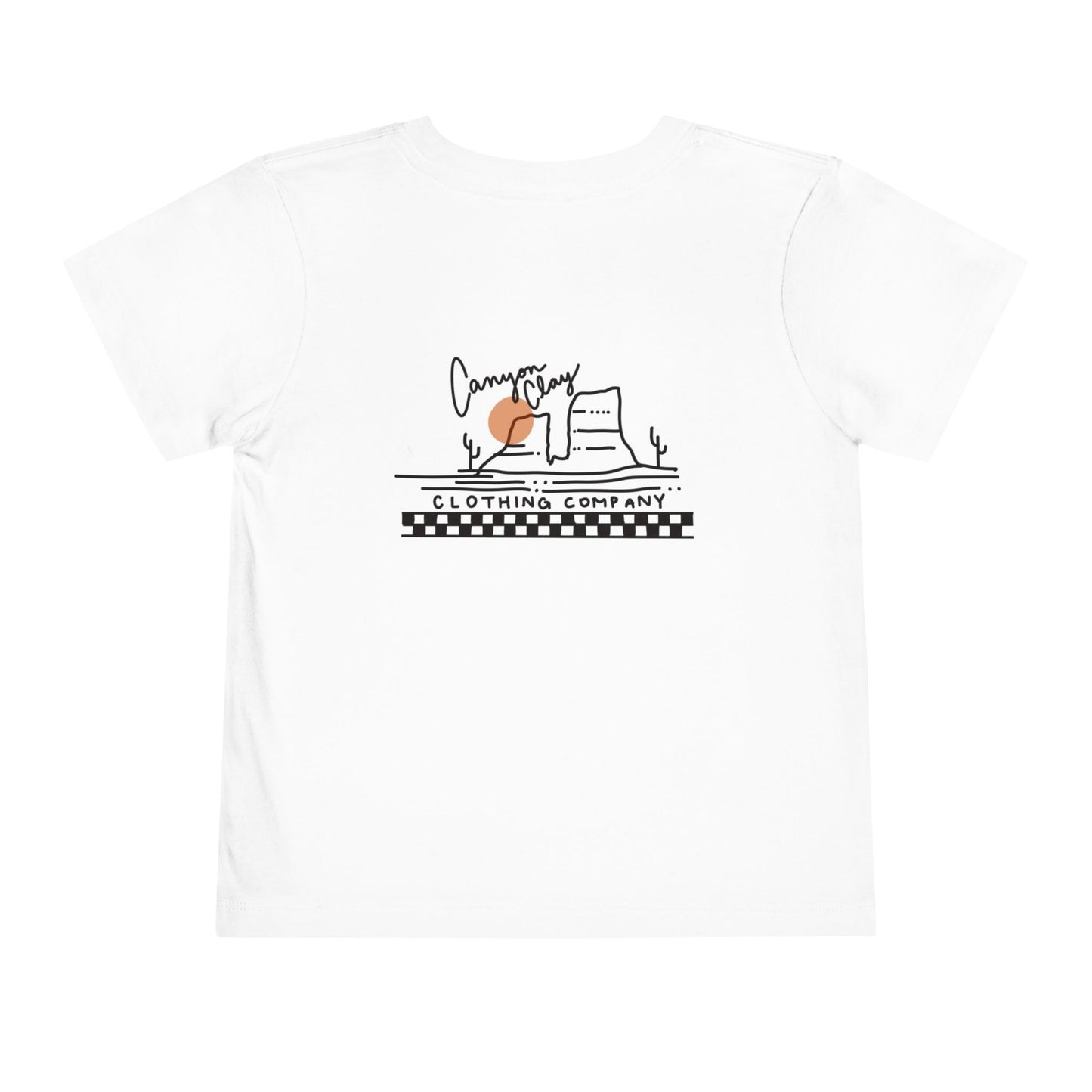 Canyon Clay Clothing Co Logo Toddler Short Sleeve Tee- White