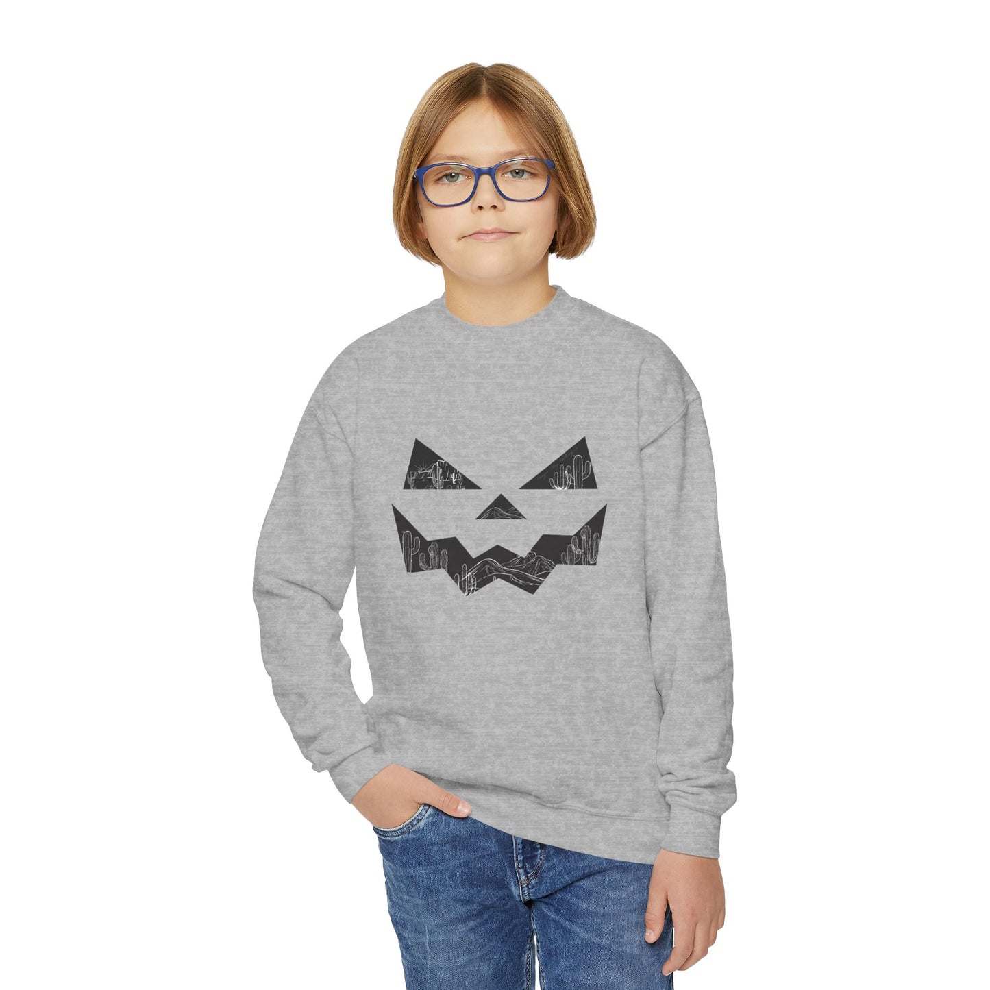 Jack-o-desert Youth Crewneck Sweatshirt